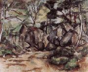 Paul Cezanne Le Sous-bois oil painting artist